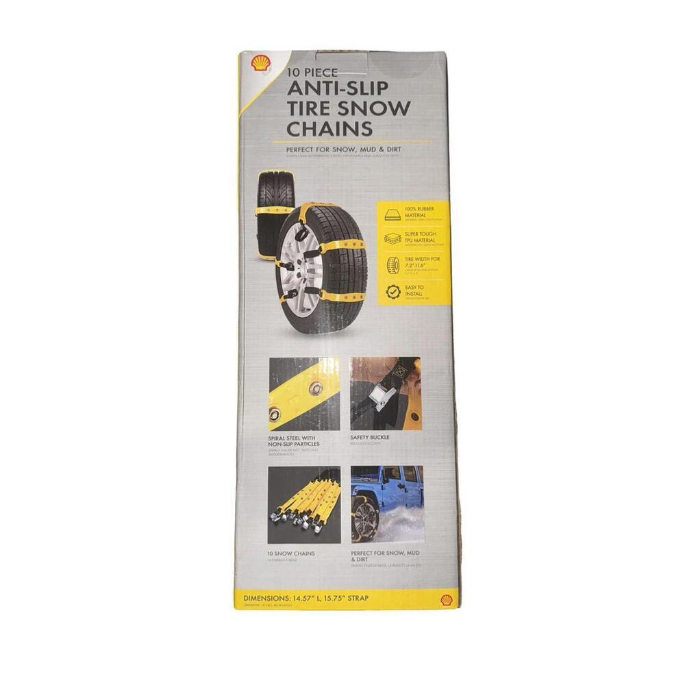 Snow Chains Car Anti Slip Tire Chains Adjustable Anti-Skid Chains Car Tire Snow - Picture 2 of 2